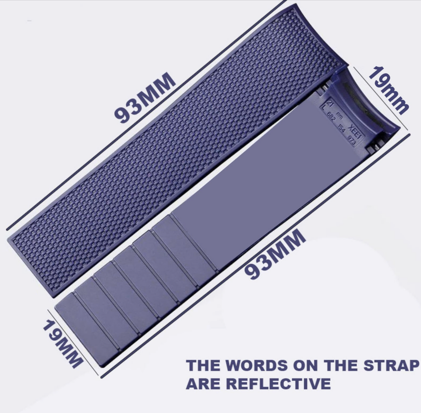 19mm Longines HydroConquest silicone strap