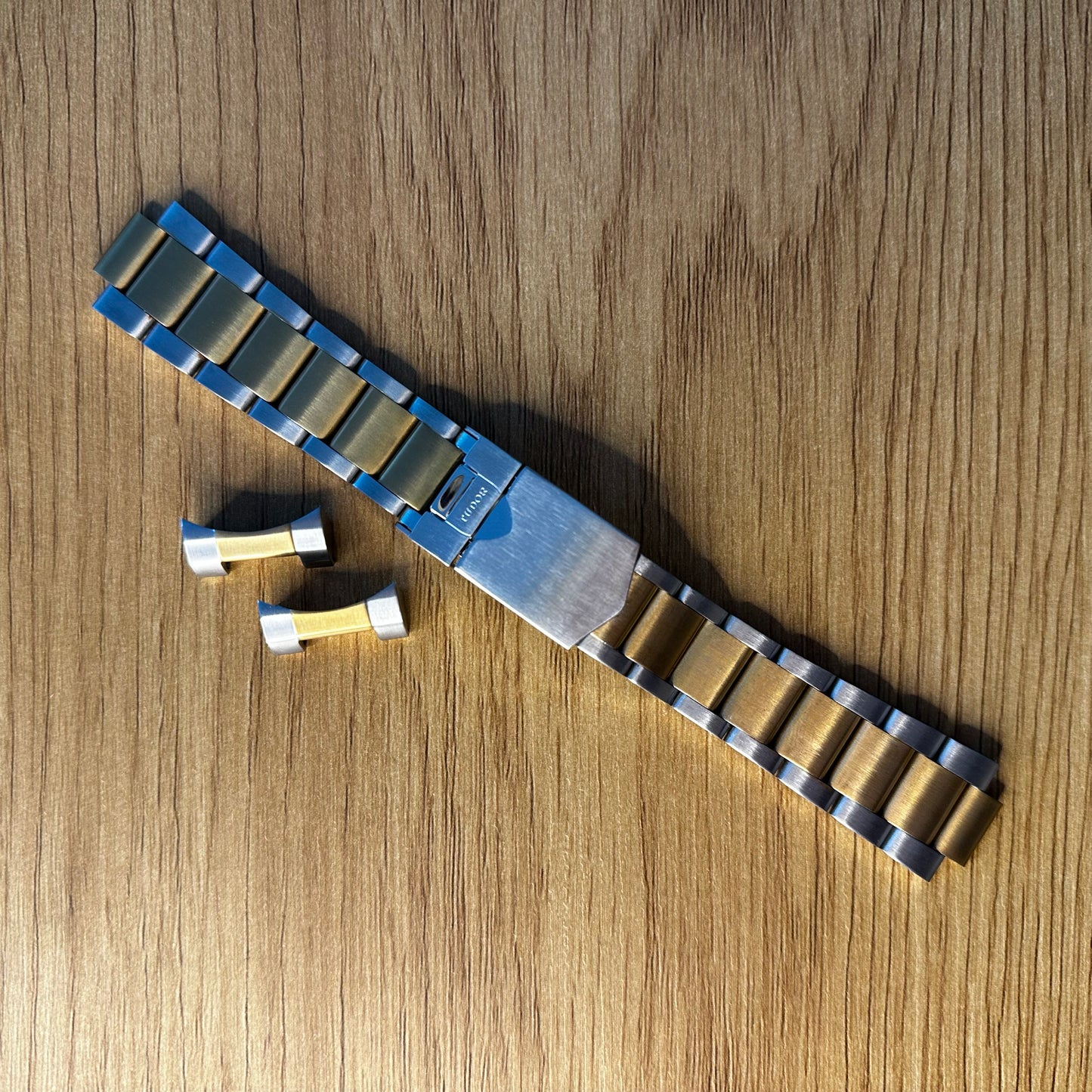 22mm Gold and Silver Tudor Bracelet for Black Bay