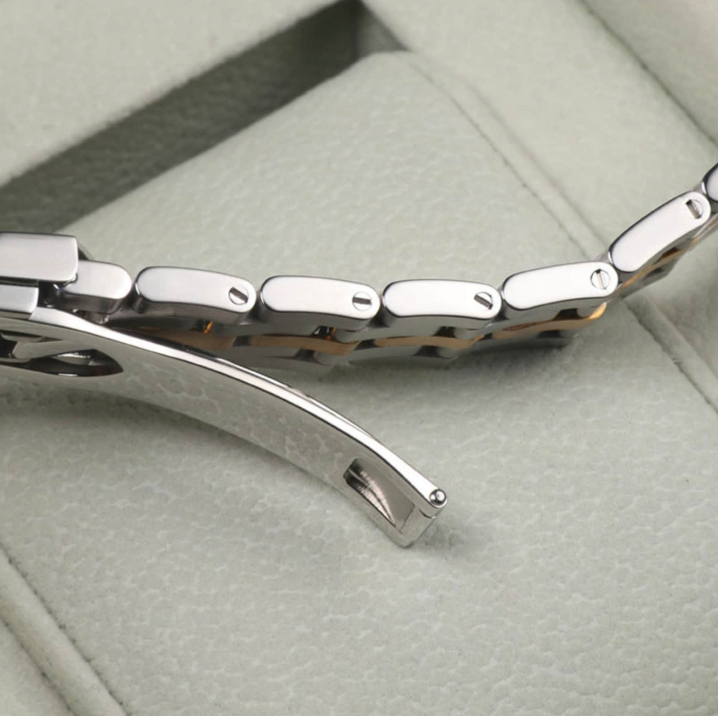 20mm / 21mm Bracelet For Tudor Strap Band Stainless Steel For Tudor Glamour Folding Deployment Buckle Day Date - Silver / Gold