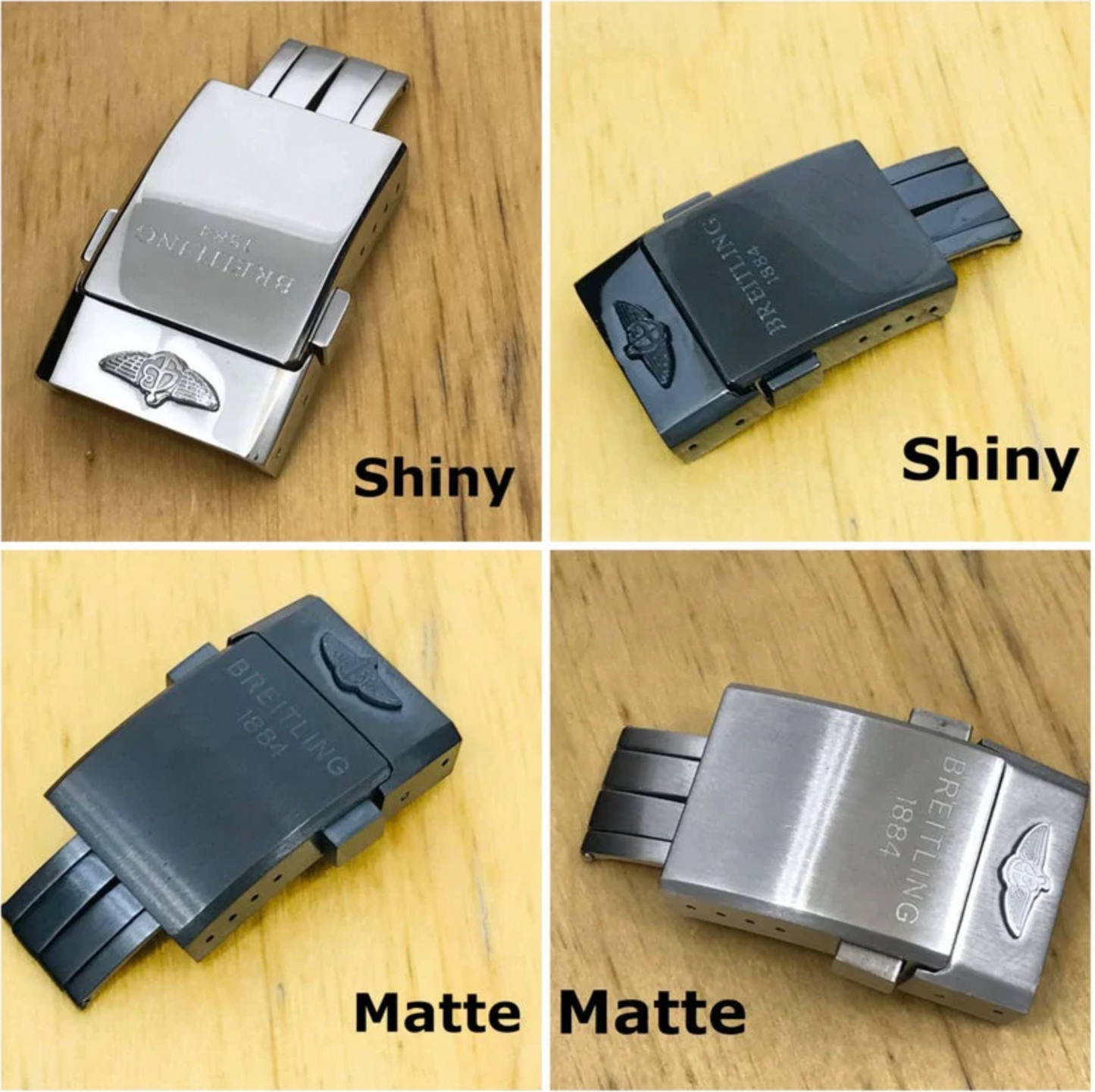 22mm Breitling Black Rubber Strap for SuperOcean 42 Black Dial Band