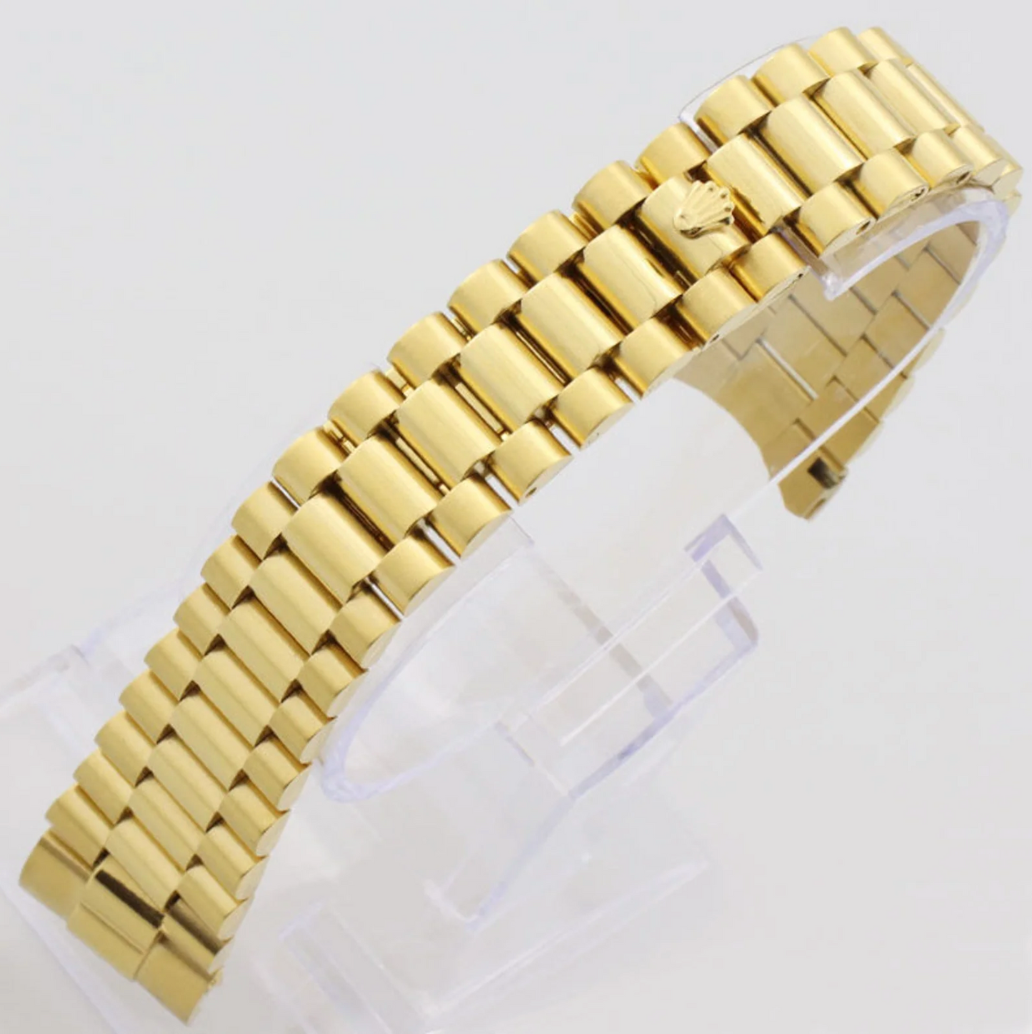 13mm/17mm/20mm Rolex President Steel Strap Rolex Oyster Bracelet Band For Rolex Datejust Series With Stainless Steel Folding Clasp Buckle