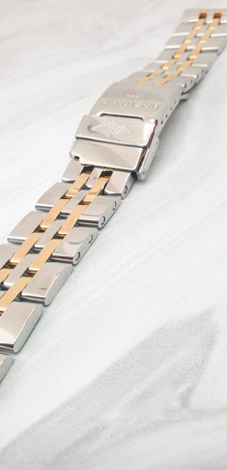 18mm/20mm/22mm/24mm Band For Breitling 316L Stainless Steel Jubilee Strap With Steel Flip Lock Deployment Buckle