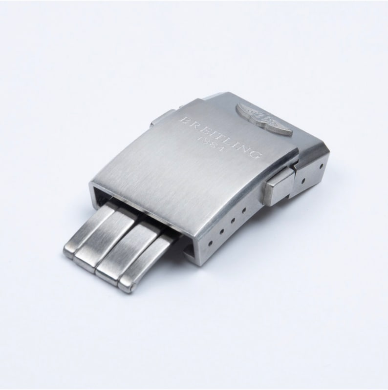 Clasp For Breitling 20MM Stainless Steel Silver / Black Deployment Clasp Buckle For Breitling Watches 20mm