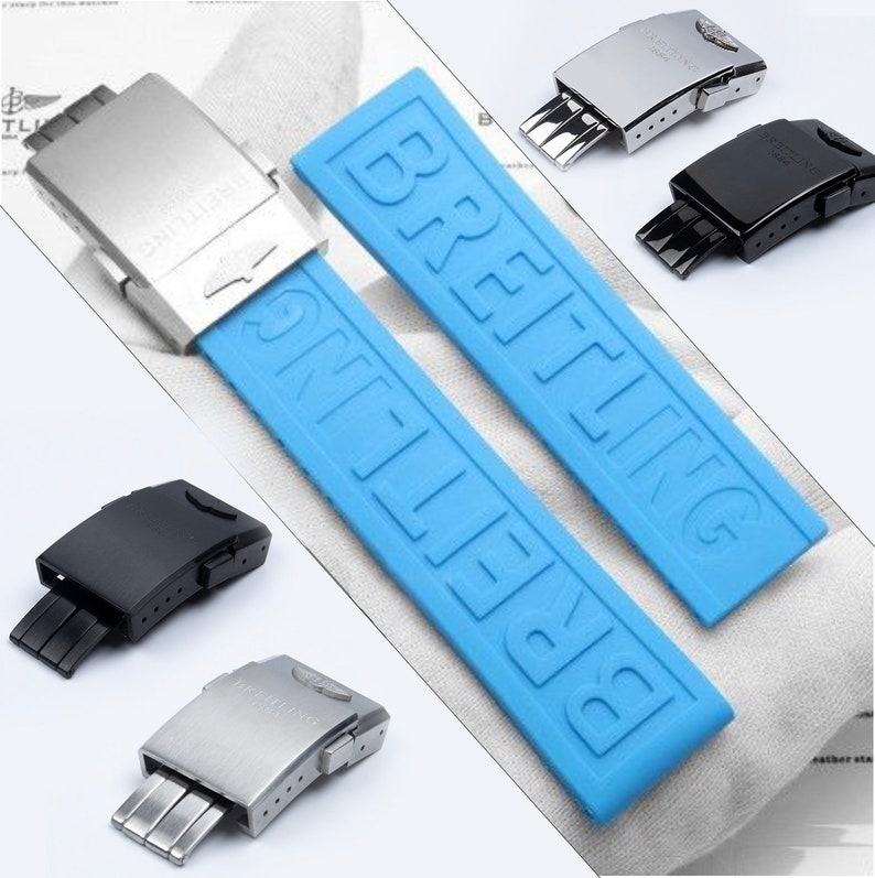 For BREITLING High Quality Replacement Silicone Rubber Strap Fit Pro Diver Watch Band 22mm 24mm 20mm