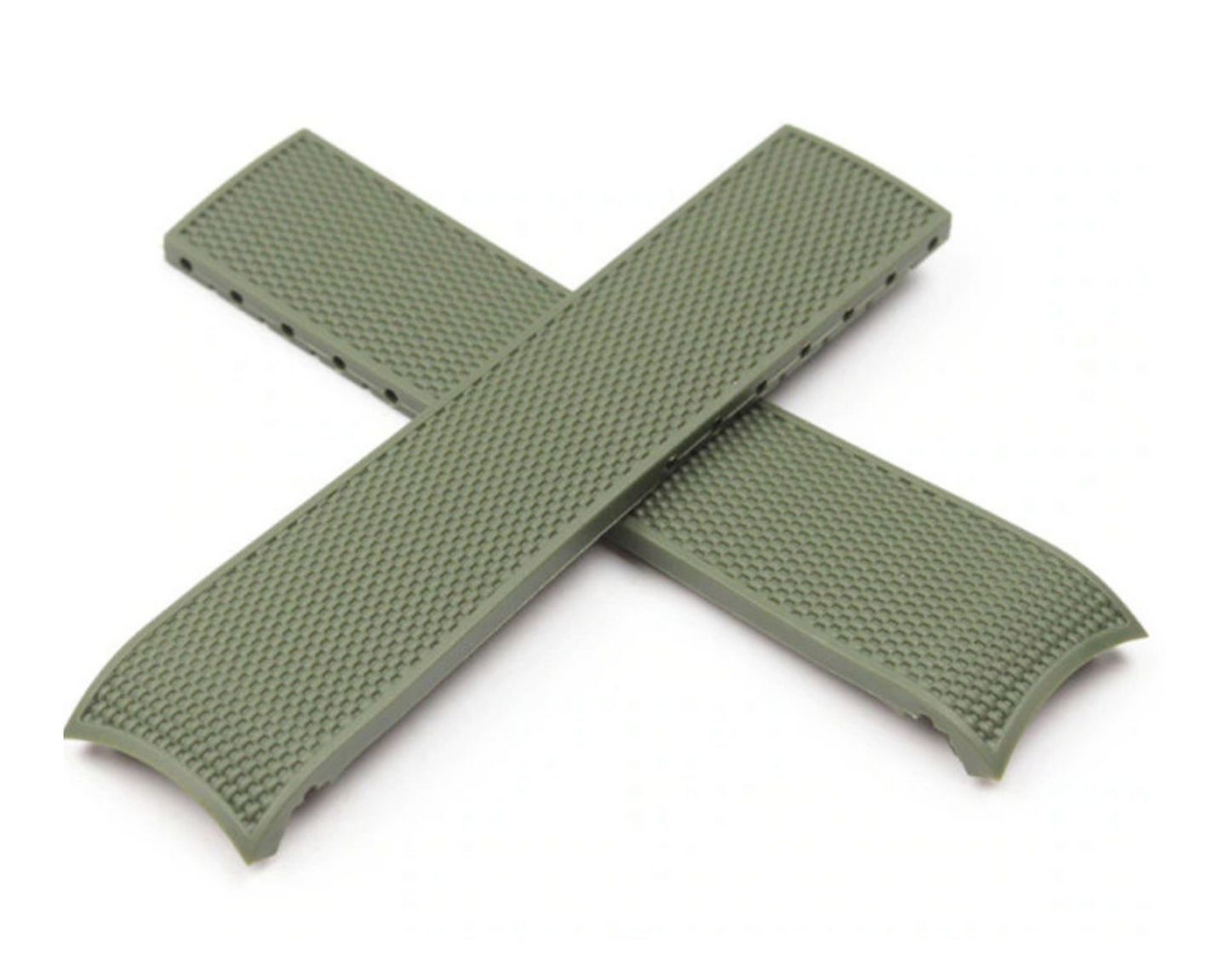 19mm Longines HydroConquest green Rubber Watch Strap
