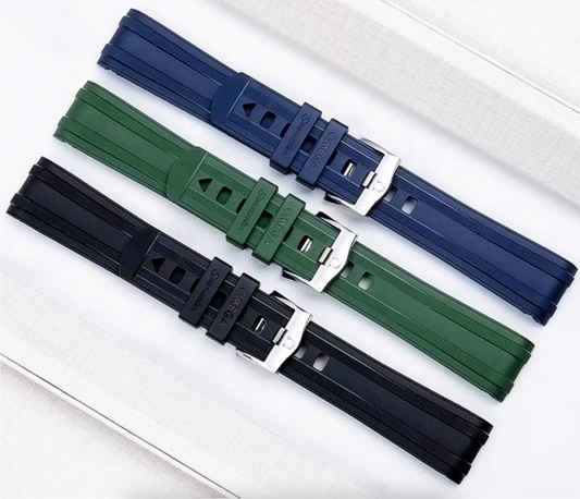 Green, Blue, Black Omega Watch strap for Seamaster 300, MoonSwatch.