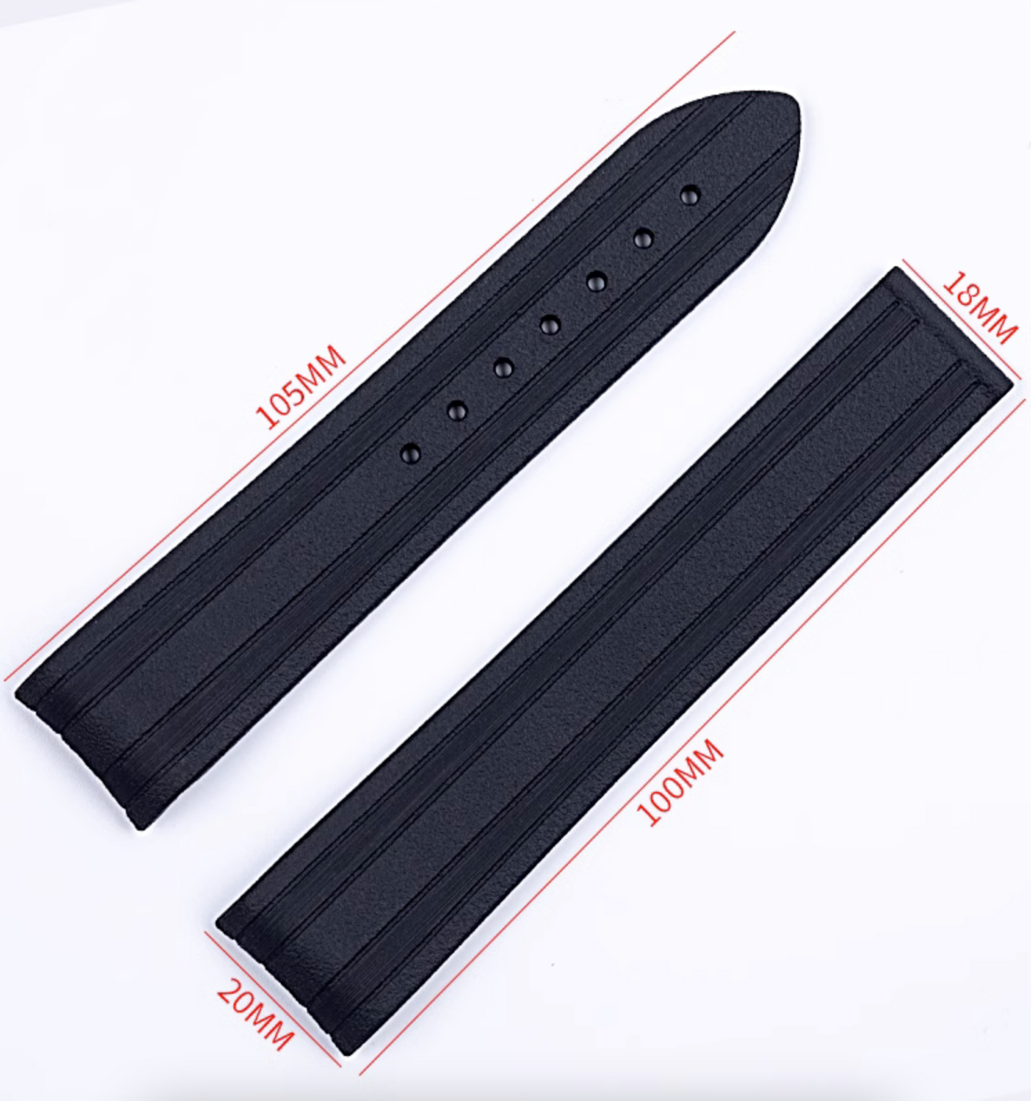 20mm Omega Rubber Strap With Omega Deployment Clasp