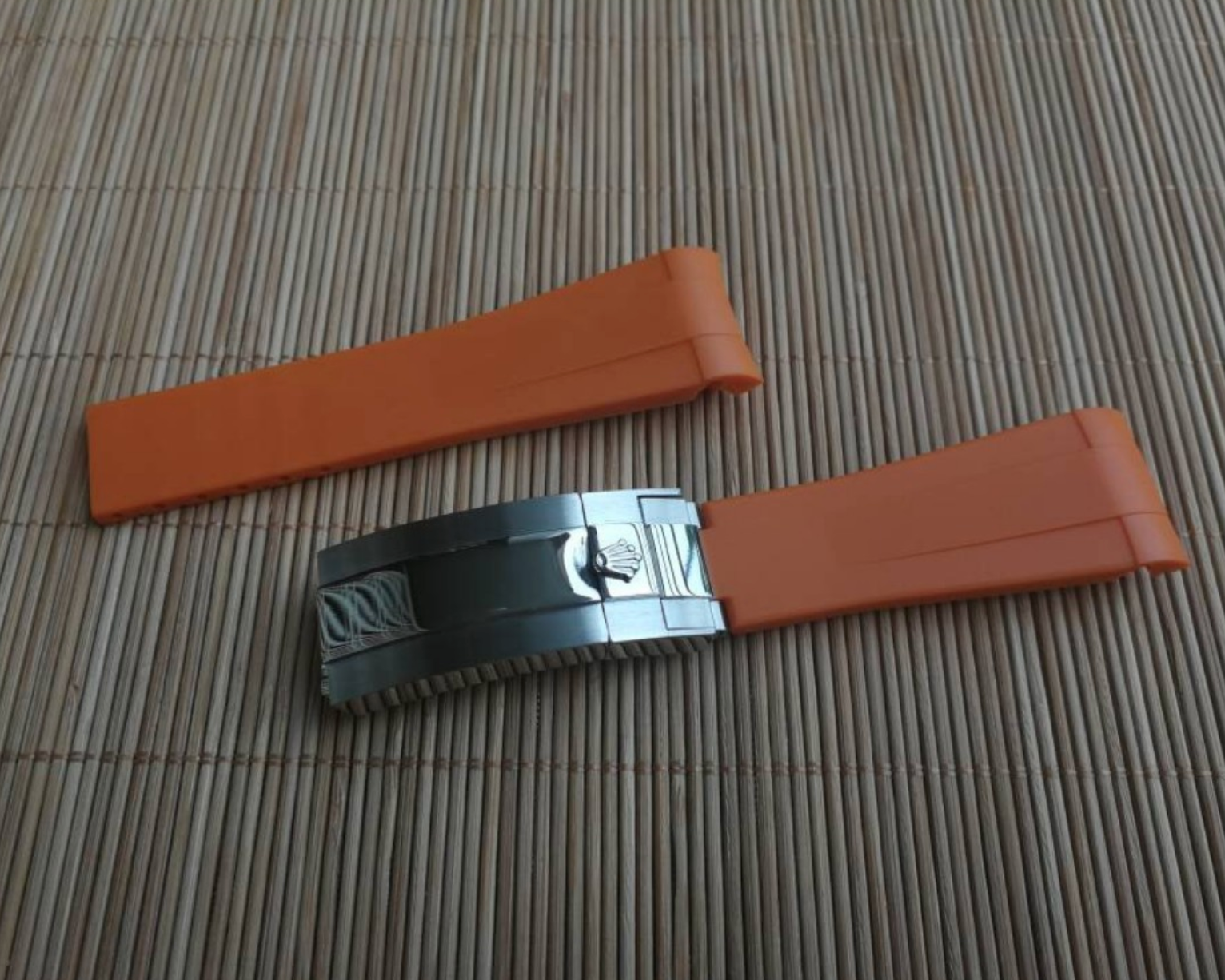 RubberB Rolex Orange strap 20mm