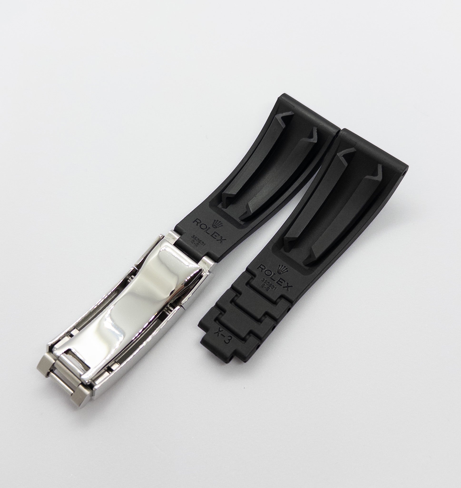 Black Rolex datejust 36mm rubber band