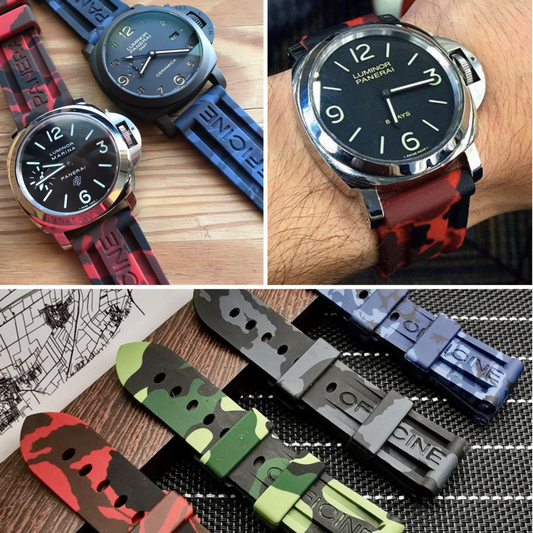 Panerai camo rubber strap sale