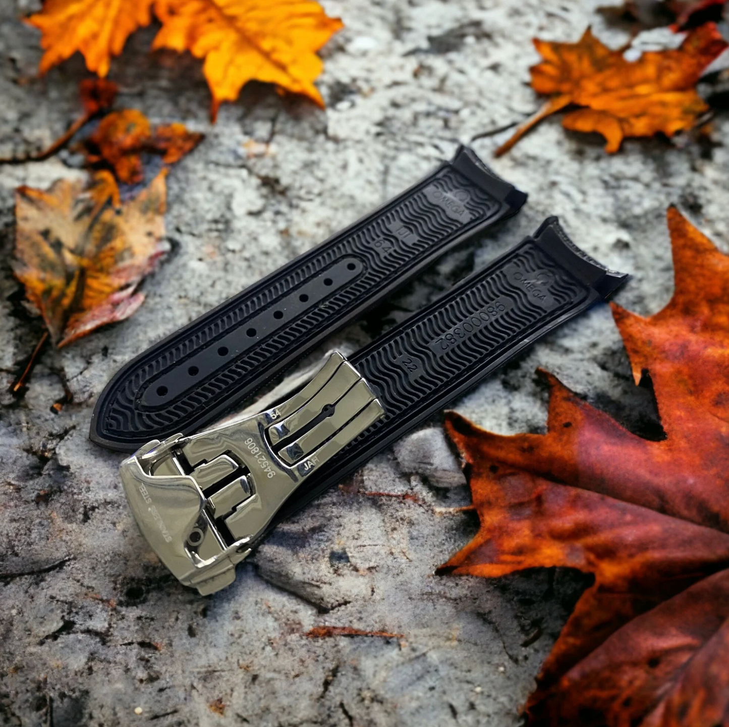 22mm 20mm Omega Nylon Strap With Omega Deployment Clasp. Omega