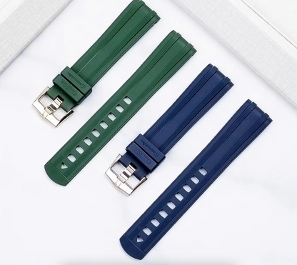 Blue, Green Omega Band, strap for seamaster 300 and 600