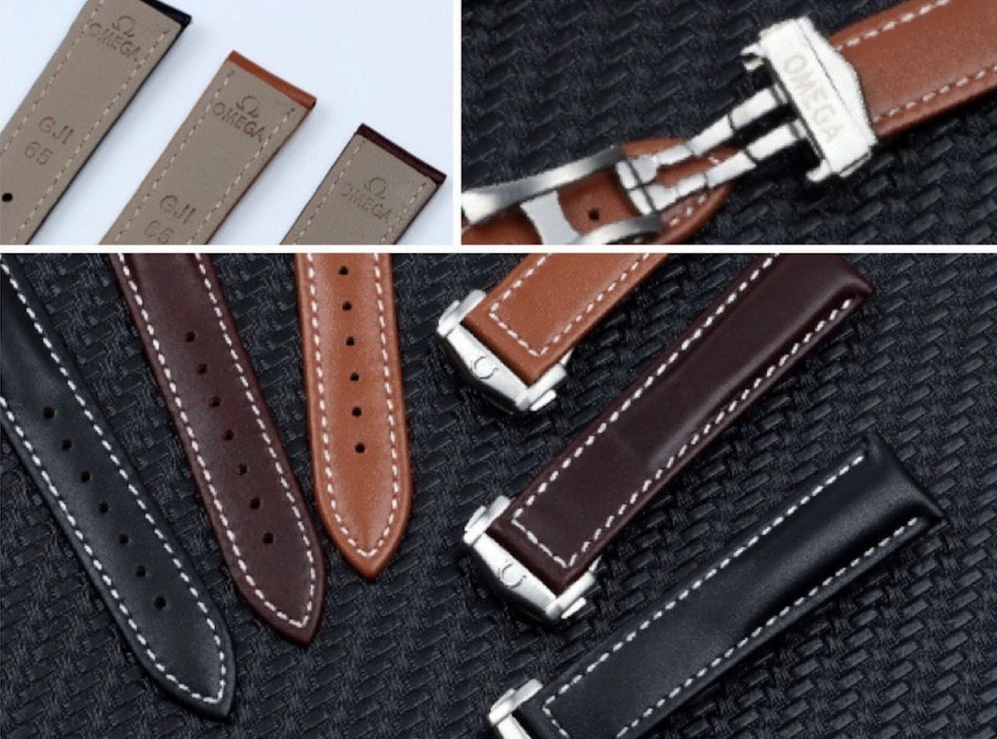 20mm Leather Omega strap