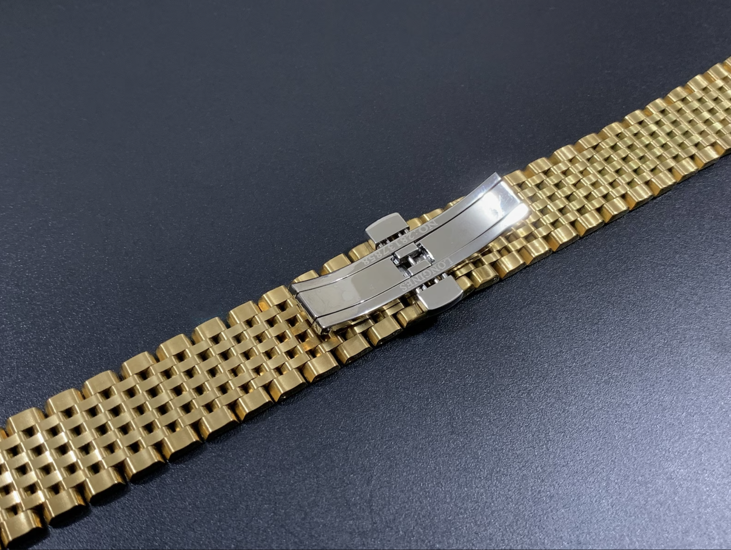 13mm Yellow Gold Bracelet For Longines Watch