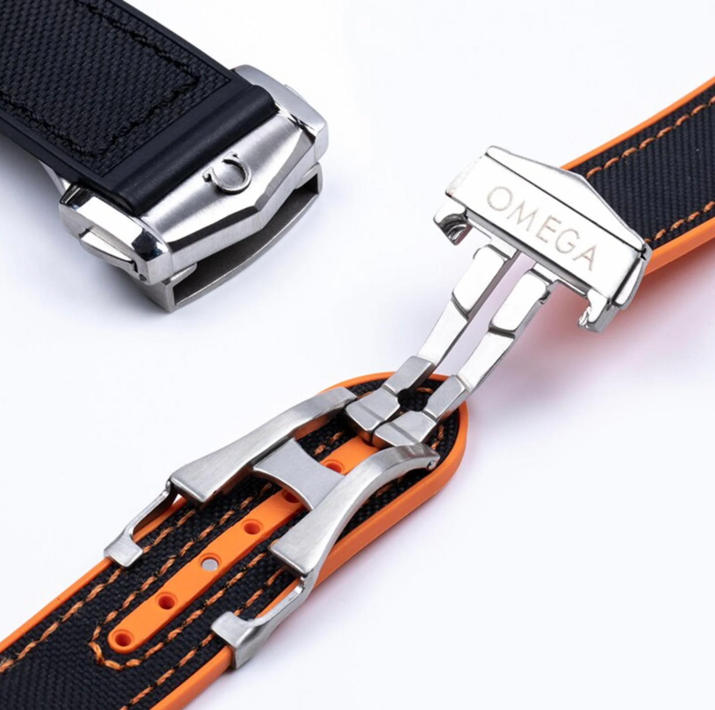22mm/20mm Omega Nylon Strap With Omega Deployment Clasp.