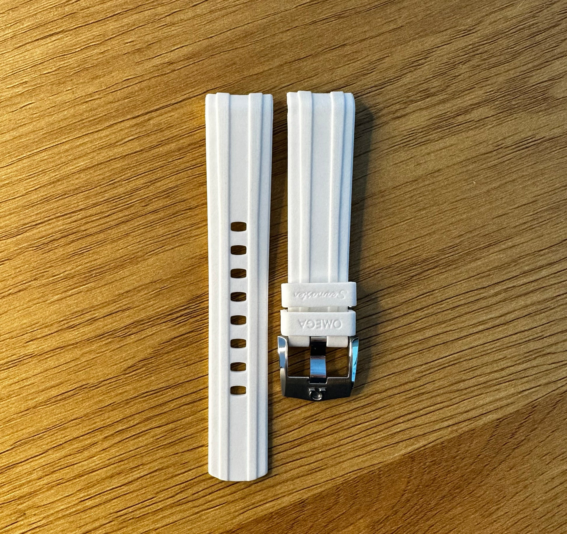 White Omega Seamaster Strap
