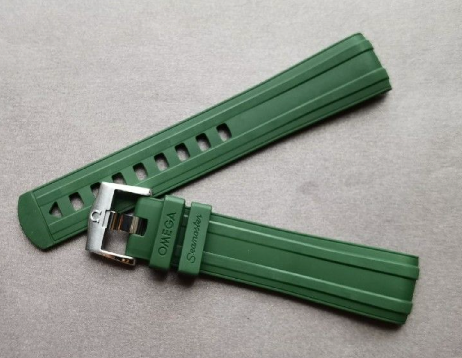 Green Silicone Band for Omega Seamaster 300