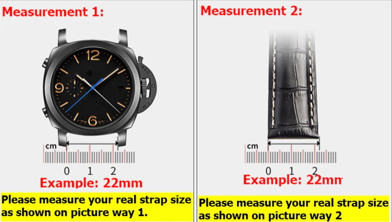 22mm 24mm Panerai Officine Blue rubber watch strap band