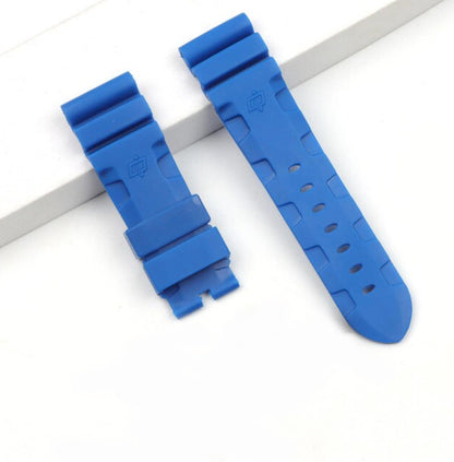 26mm Light blue Panerai Rubber Bracelet, strap