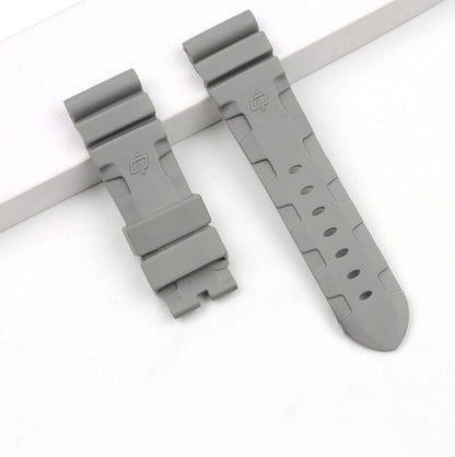 26mm Grey Rubber Panerai Bracelet strap