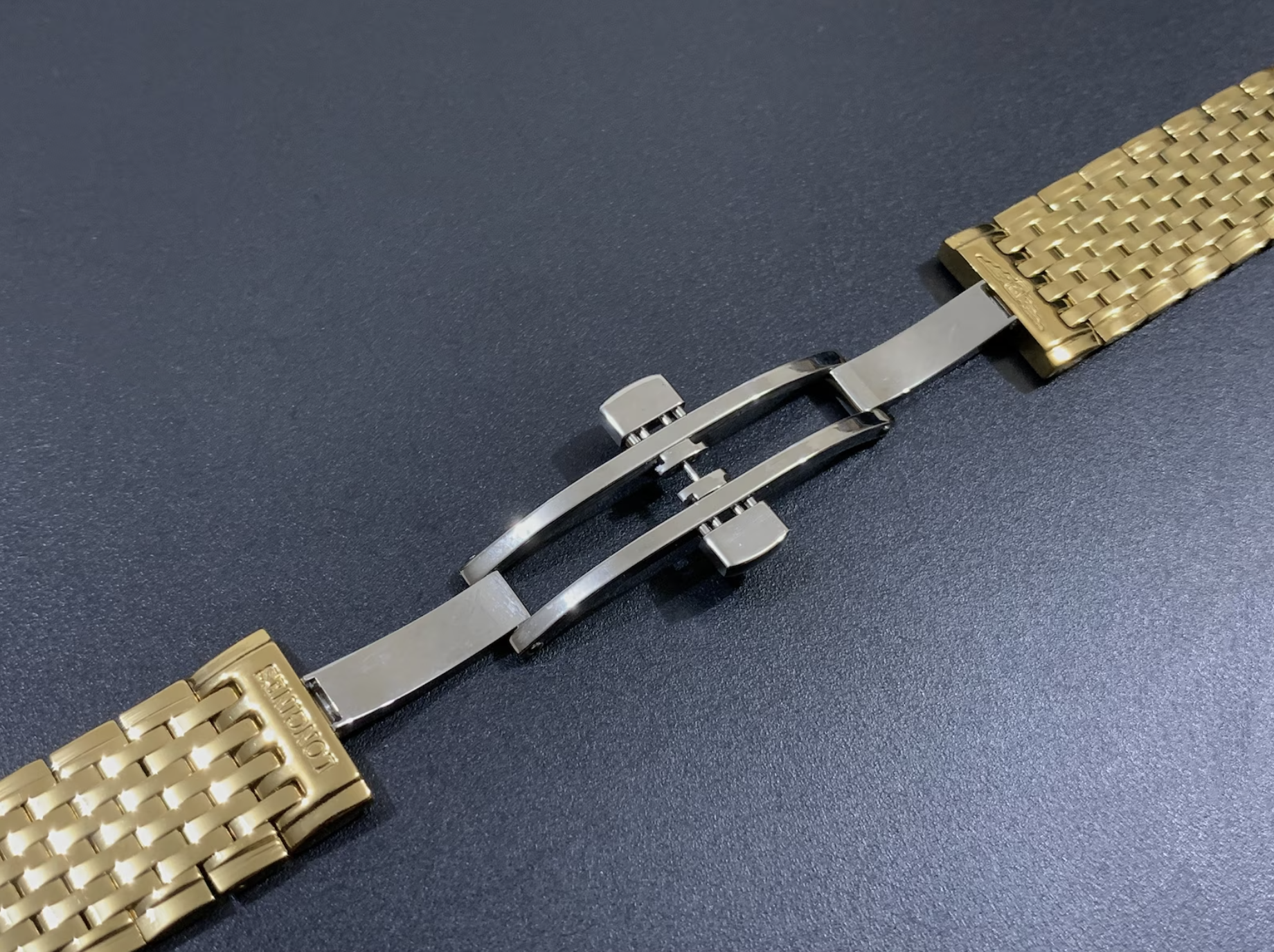 20mm Replacement Longines Gold Bracelet / Steel Strap