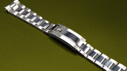 21mm Rolex Oyster Watch Band Bracelet Daytona, Submariner, Explorer II, Datejust GMT Master, Yachtmaster Flip Lock Stainless Steel