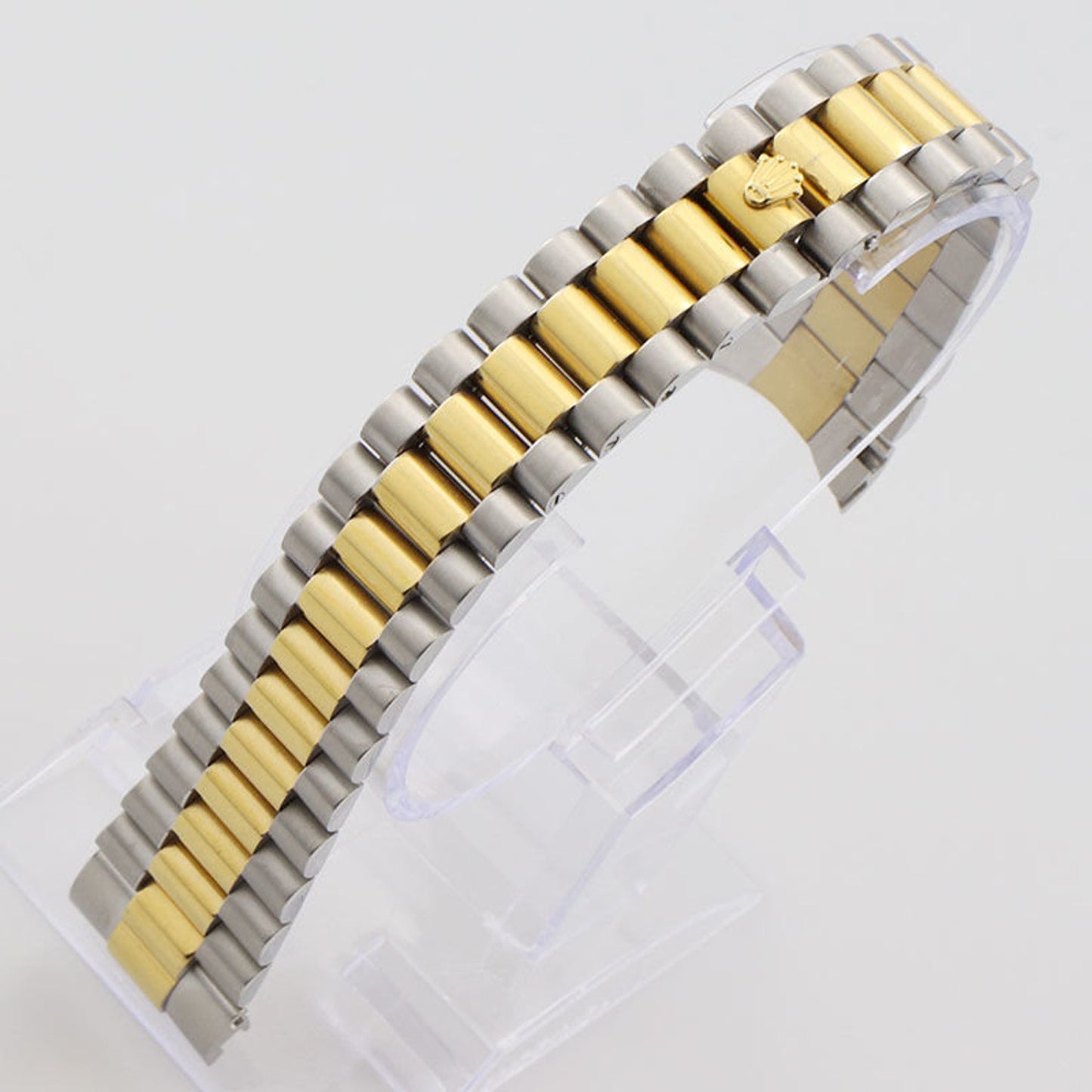 Gold and silver Rolex President strap