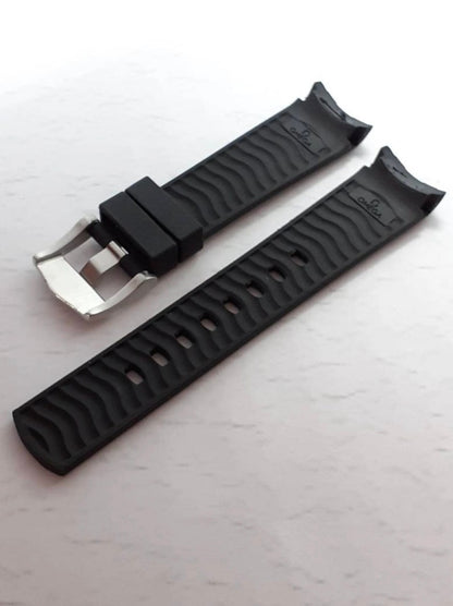 20mm Silicone Rubber watch band replacement for omega Seamaster Diver 300m