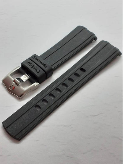 20mm Silicone Rubber watch band replacement for omega Seamaster Diver 300m