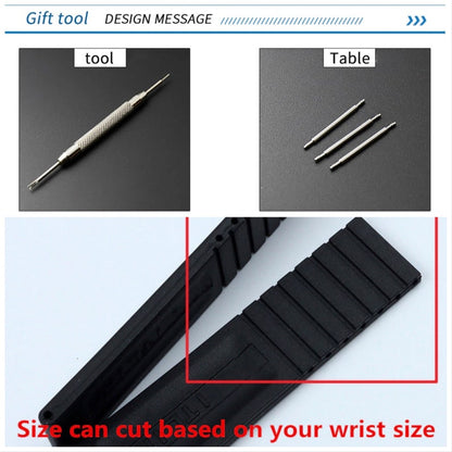 20mm/22mm/24mm BAND STRAP For Breitling High Quality Replacement Rubber Silicone Strap,Black band For Breitling Watch With Buckle Breitl
