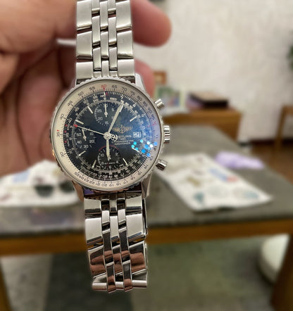22mm 24mm 20mm Band For Breitling Chronomat Crosswind 316L Stainless Steel Jubilee Strap Bracelet With Steel Deployment Buckle