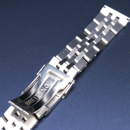 22mm 24mm 20mm Band For Breitling Chronomat Crosswind 316L Stainless Steel Jubilee Strap Bracelet With Steel Deployment Buckle