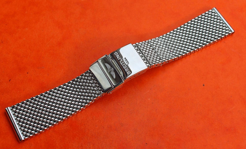 22mm 24mm Breitling HERITAGE SuperOcean Mesh 316L Stainless Steel Watch Band Bracelet For Breitling Navitimer Avenger High Quality Breitl