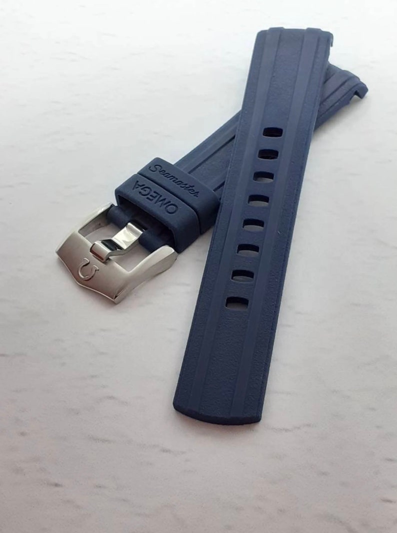 20mm Silicone Rubber watch band replacement for omega Seamaster Diver 300m