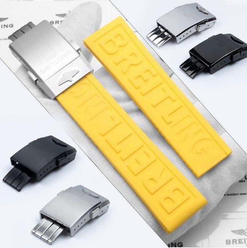 For BREITLING High Quality Replacement Silicone Rubber Strap Fit Pro Diver Watch Band 22mm 24mm 20mm