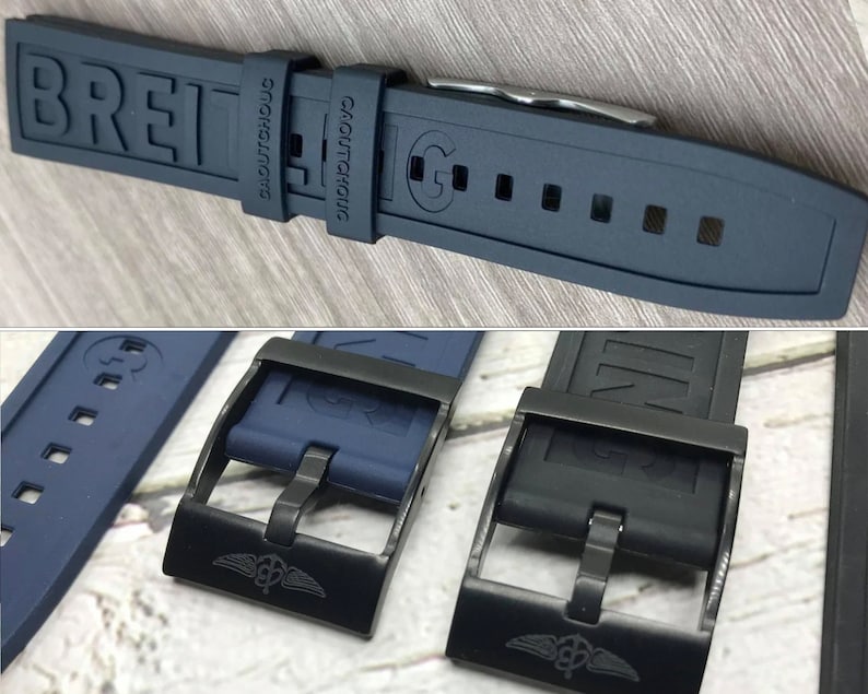 20mm/22mm/24mm BAND STRAP For Breitling High Quality Replacement Rubber Silicone Strap,Black band For Breitling Watch With Buckle breitl
