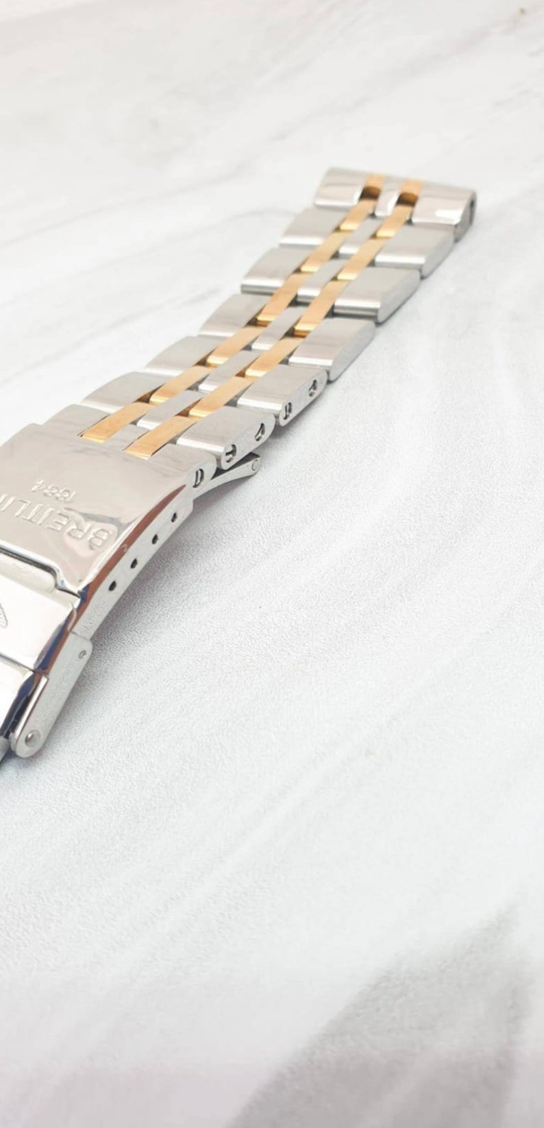 18mm/20mm/22mm/24mm Band For Breitling 316L Stainless Steel Jubilee Strap With Steel Flip Lock Deployment Buckle