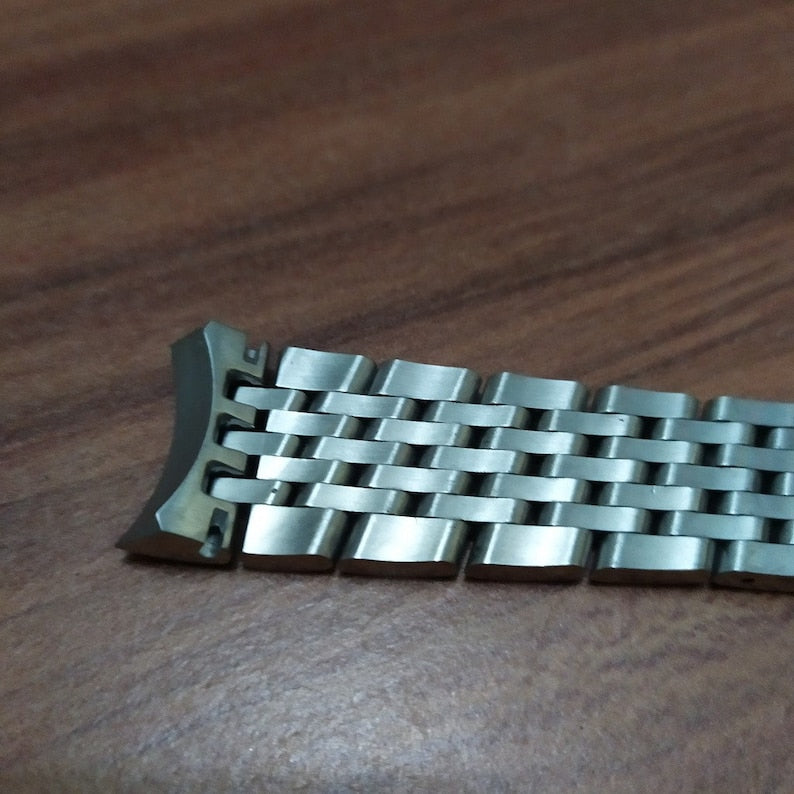 24mm Stainless steel Strap For Breitling Watch Band 316L Jubilee Strap Bracelet With Deployment Buckle For Breitl Navitimer