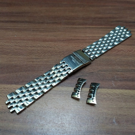 24mm Stainless steel Strap For Breitling Watch Band 316L Jubilee Strap Bracelet With Deployment Buckle For Breitl Navitimer
