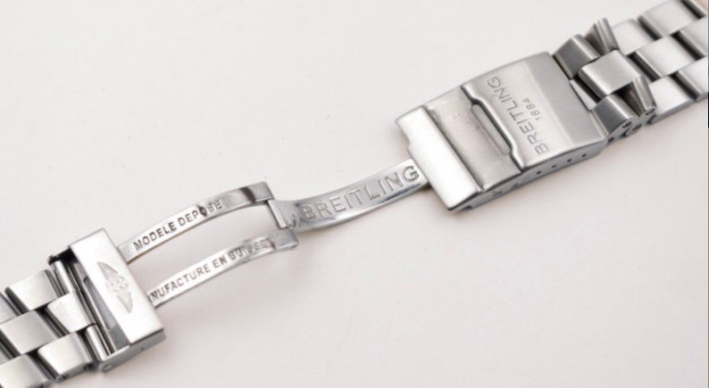 24mm Stainless Steel Breitling Bracelet Strap Band For Breitling Watch Strap With Breitl Folding Clasp/Buckle