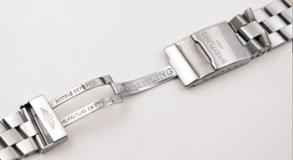 24mm Stainless Steel Breitling Bracelet Strap Band For Breitling Watch Strap With Breitl Folding Clasp/Buckle