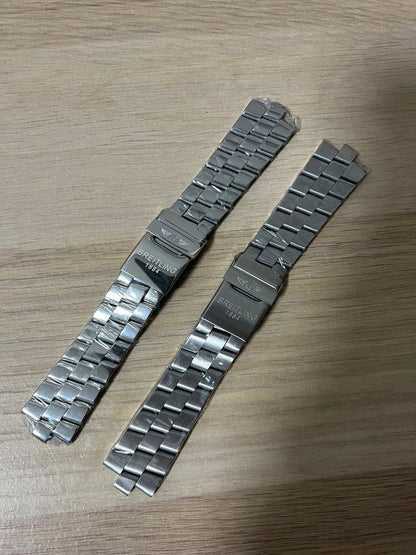 24mm Stainless Steel Breitling Bracelet Strap Band For Breitling Watch Strap With Breitl Folding Clasp/Buckle