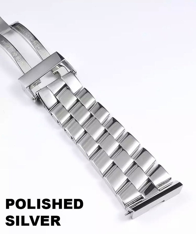 24mm Stainless Steel Breitling Bracelet Strap Band For Breitling Watch Strap With Breitl Folding Clasp/Buckle