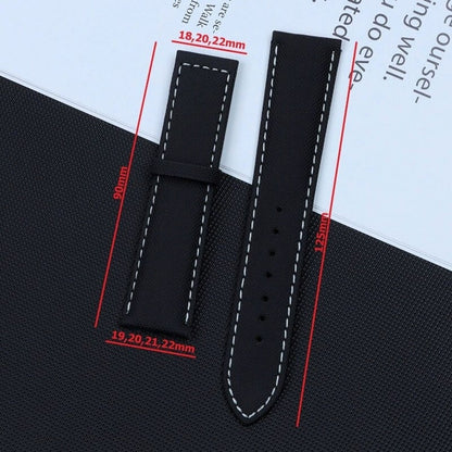 19mm,20mm 21mm,22mm Omega fabric leather bracelet tape band strap with clasp for omega Nylon watch band with Deployment Clasp Buckle