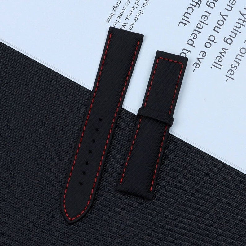 19mm,20mm 21mm,22mm Omega fabric leather bracelet tape band strap with clasp for omega Nylon watch band with Deployment Clasp Buckle