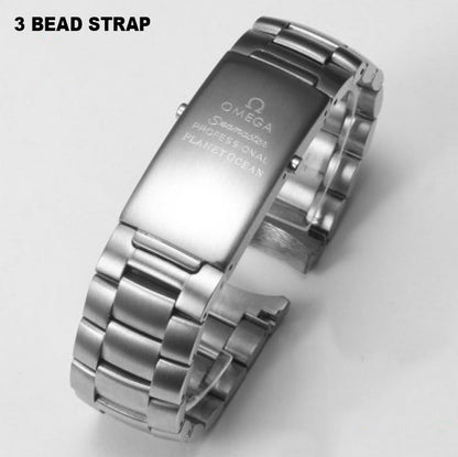 For Omega 20mm/22mm silver stainless steel watch band bracelet for omega Planet Ocean 007 Seamaster 300 strap